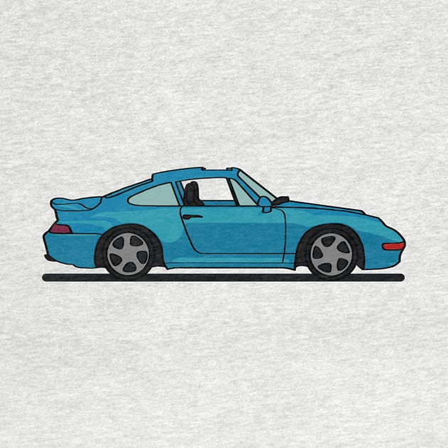 Porsche 911 993 Riviera Blue by antipc